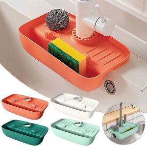 Silicone Kitchen Bathroom Sink Storage Rack Faucet Dishcloth Sponge Drain Rack