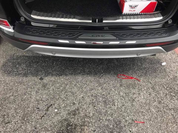 Rear Bumper Protector Guard For Honda - EVA Material, 72" Length, Clip-On Design For City Parking Scrapes