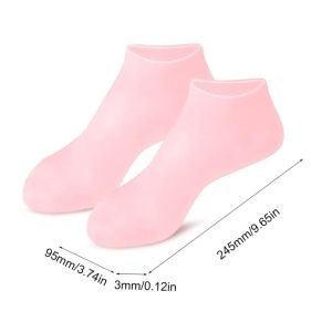 YUOO 1Pair Reusable Spa Gel Gloves Moisturizing Whitening Exfoliating Hand Care Silicone Smooth Hand Glove Silicon Beauty Hand