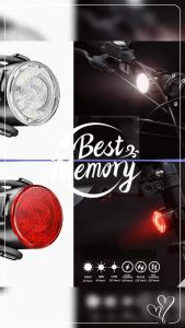 Bicyclet USB Rechargeable Waterproof Light Bike Warning Light for MTB Tail Light Cycling Headlight