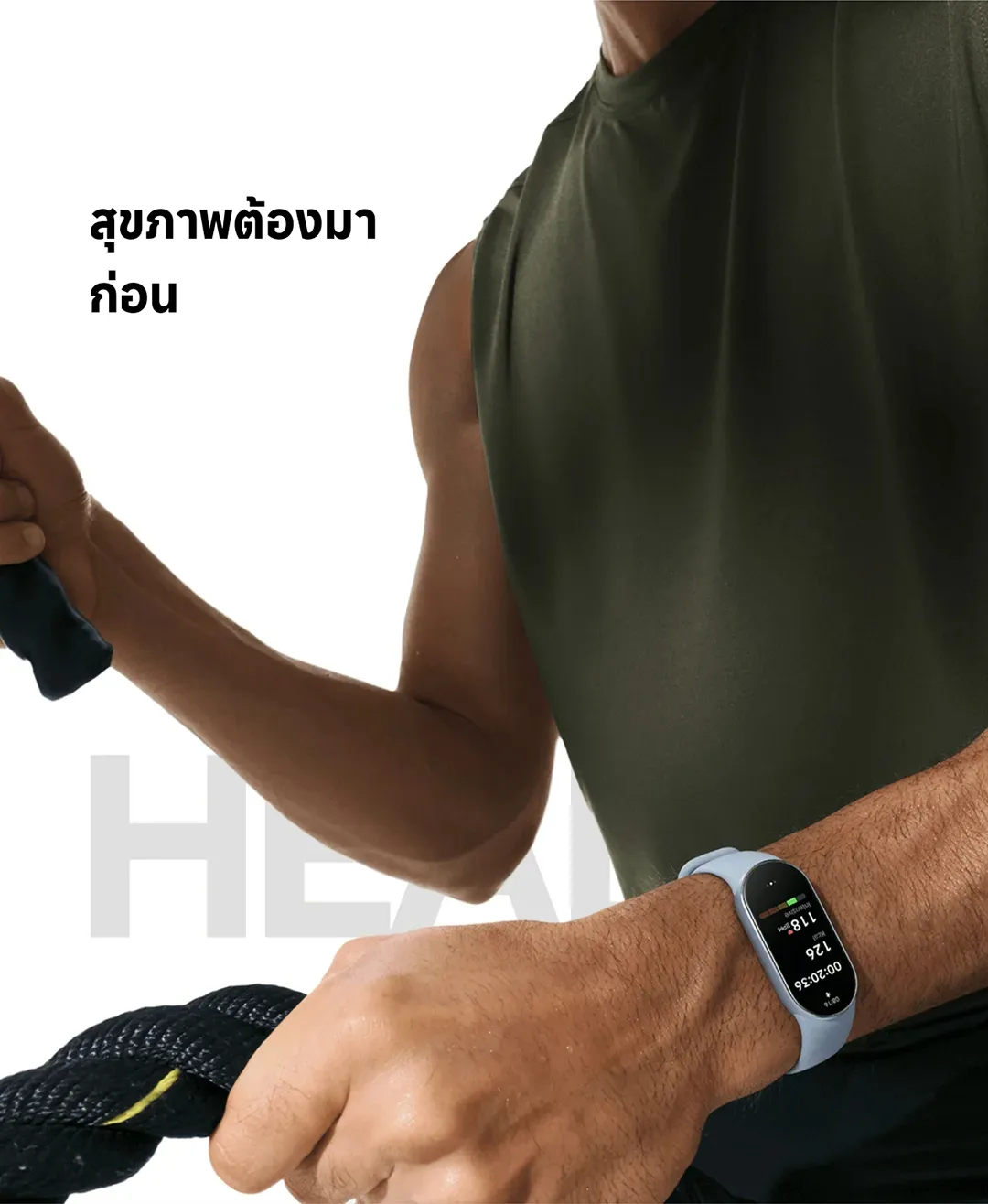 Xiaomi Band 9 Smart นาฬิกาสมาร์ทวอทช์ การวัดออกซิเจนในเลือด หน้าจอ1.62" 60Hz AMOLED การปรับความสว่างได้อัจฉริยะ