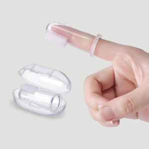 Baby Finger Toothbrush Set Silicone Teeth Cleaner with case Pet Toothbrush Newborn Toothbrush