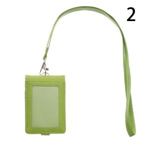 RESIGH FASHION Women Men Bank Credit Card Multifunctional Work Card Holder Name Badge Holder PU Leather ID Business Case