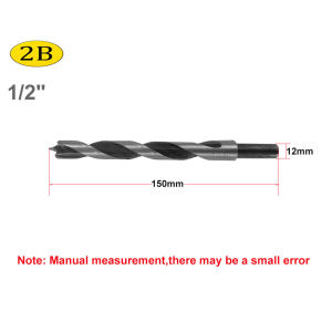 2B Brad Point Drill BIt High Speed Sharp Spur Cutting Carbon Steel Durable Material Quick Smooth Penetration WDB