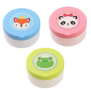 Bé Puff Box an toàn trẻ sơ sinh Puff container xốp giữ phồng tóc bảo vệ da nhạy cảm ngăn ngừa eczema