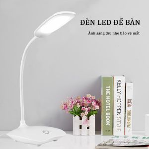 Đèn LED LAMP để bàn - LED ánh sáng trắng bảo vệ măt có 3 cấp độ ánh sáng