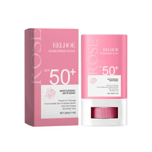 【 SPF50+】Eelhoe UV Protection Cream Refreshing Sunblock Stick Moisturizing Oil Control Anti Aging Whitening Solid Sunscreen Stick High Sunfast Broad Spectrum Ultraviolet Isolation Sunscreen Balm Face Body Hydrating UVA/UVB Protection Sun Stick