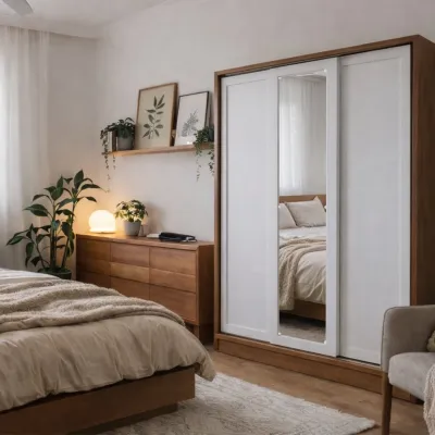 Lemari Sliding Pakaian Baju 3 Pintu Minimalis Murah