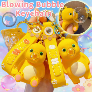 Pvc Bubble Keychain Squeeze Toy Bag Charm Soft Fidget Stress Relief Key Ring Gift