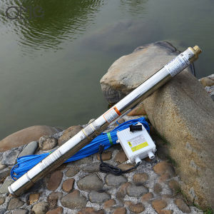 220V 3Inch 1.5HP Deep Well Water Pump Single Phase Electric Stainless Steel Submersible Water Pump 394ft 16GPM