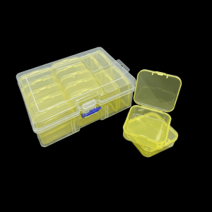 COVIEEZB 14pcs/set Đa chức năng Bộ hộp đựng đồ bằng nhựa trong suốt Chống bụi với các ngăn phân loại Hộp đựng đồ trang sức Thực tế Chống thấm nước 14 hộp đựng đồ đa năng Dành cho Trang sức Hạt cườm Phụ kiện DIY