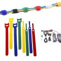 COMBO5 Velcro, dây dán dính 2 mặt, dây buộc gọn dây điện dây cáp có lỗ xỏ nhiều màu. 