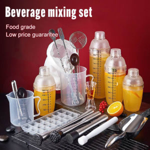 【Available】All sets Milktea Basic Equipment Set Shaker Stirrer Powder Scooper Tapioca 40cc Jigger