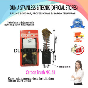 Carbon brush NKL 51 arang mesin gerinda bor