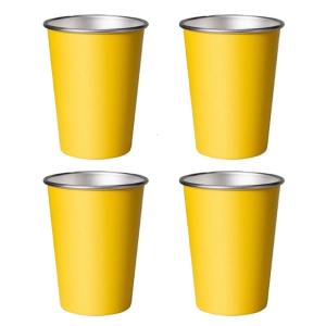 4 cái đa chức năng 350/500ml thép không gỉ ly pint máy rửa chén an toàn và hiệu quả để dễ dàng lưu trữ và đi du lịch