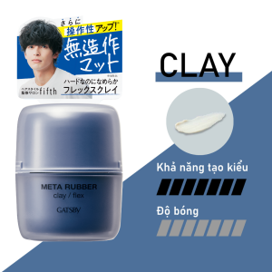 Sáp vuốt tóc tạo kiểu và giữ nếp GATSBY META RUBBER