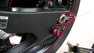 【New Upgrade】2 In 1 Motorcycle Paddock Stand front rear wheel parking rack repair support frame tire maintenance tool