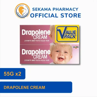 DRAPOLENE CREAM 55G x2S - Prevents & Treats Nappy Rash