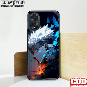 Case OPPO A18 4G / OPPO A38 4G - Casing Hp OPPO A18 4G / OPPO A38 4G ( Gojo Satoru ) Silikon Hp OPPO A18 4G / OPPO A38 4G - Kesing Hp OPPO A18 4G / OPPO A38 4G - Softcase Glass Kaca - Pelindung Hp