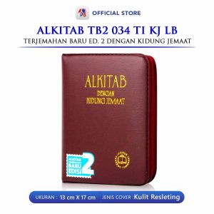 Alkitab Kristen Terjemahan Baru Dengan Kidung Jemaat TB2 034 TI KJ LB Cover Resleting Terjemah baru Edisi 2 / Lembaga Alkitab Indonesia - LAI