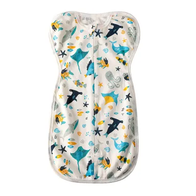 Comysubao ถุงนอนเด็กทารก baby sleeping bag 0-3 เดือน ผ้าฝ้ายแท้ นุ่ม สบาย ถุงนอนกันสะดุ้ง ซิป 2ทิศทาง
