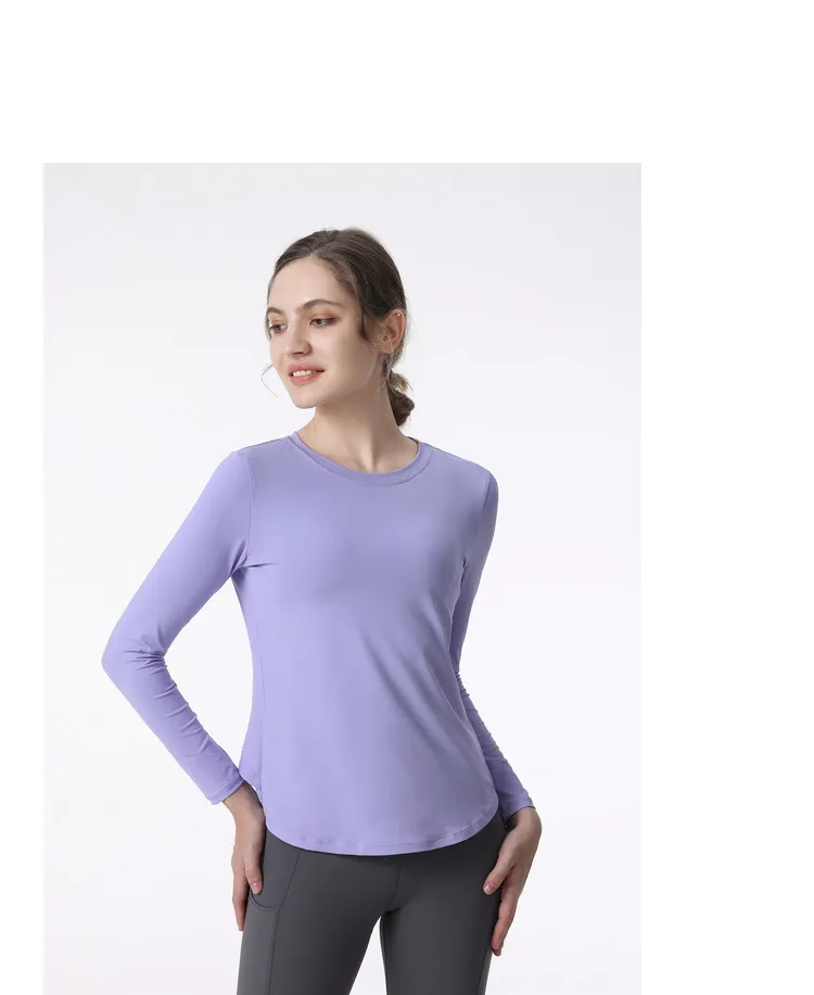 alo yoga Spring and Autumn Yoga Clothing Top Loose Thin and