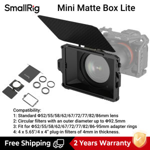 SmallRig Mini Matte Box Lite For Mirrorless DSLR Cameras Compatible with 67mm/72mm/77mm/82mm/95mm Lens 3575