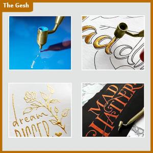 [The Gesh] Slanting Fine-line Paint Pen Fluid Writer Pen Writer Paint Applicator Pen