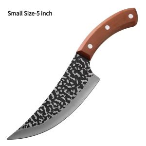 High Quality Multi-Purpose Stainless Steel Boning Knife 5/7 inch Wooden Handle Kitchen Meat Fillet Knife Super Sharp Butcher Cleaver Kitchen Cutting knife