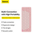 Bàn Phím Không Dây Baseus Thiết Kế Tiện Dụng Với Độ Bền Cao Creator Wireless Keyboard Tri-Mode Multi-Device  Bluetooth Compact Design. 