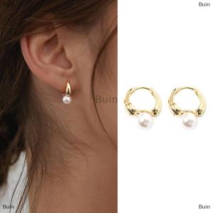 [COD] Buin Fashion Pearl Drop Earrings For Women Gold Color Wedding Jewelry Simple Dangle Earring Jewelry Gift