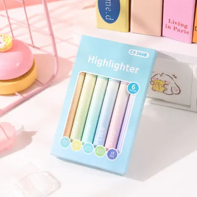 COD 1 SET ISI 4 HIGHLIGHTER PEN WARNA PASTEL / HIGHLIGHTER WARNA LEMBUT UNTUK KOLEKSI JURNAL