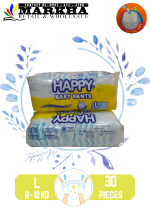 HAPPY BABY PANTS DIAPER x30pcs ( MEDIUM - XXL)