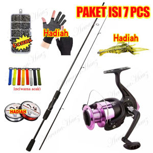 Joran 2 Bagian Carbon Fiber Joran UL Joran BC / joran bc casting 1 set murah / real bc casting full set / Joran Pancing 1 Set Reel Besi / reel bc 1 set lengkap / pancing 1 set lengkap kuat
