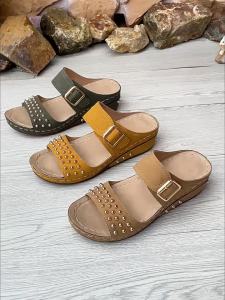 [Free Shipping] 2026 New Wedge Heel Open-Toe Thick-Soled Sandals Summer Fashion Plus Size Platform Roman Sandals