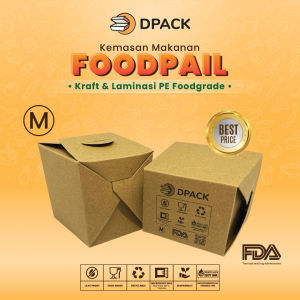 Food Pail Size M|Paper Rice Box|Kraft Paper FoodGrade Lunch Box