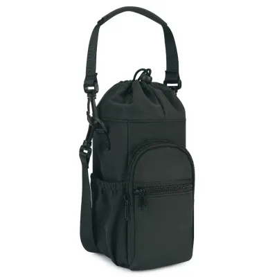 BHC Water Bottle Holder with Strap Insulation Water Bottle Carrier Bag with Phone Pocket Waterproof Pemegang Botol Air