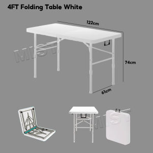 6 Foot Folding Banquet Table Event / Dining / Hall / Buffet Folding Table Night Market 6 Foot Commercial Folding Table