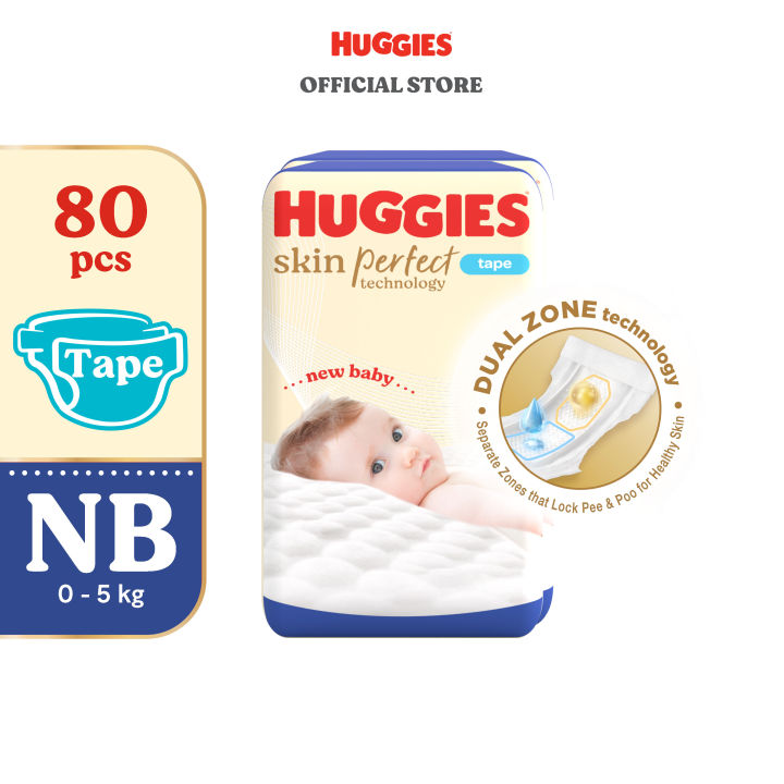 Huggies Skin Perfect Diaper - Newborn 80 pcs | Lazada PH