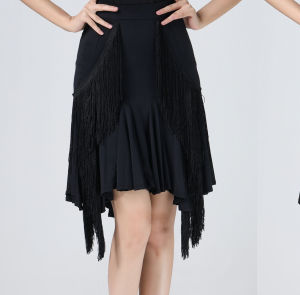 Váy điệu nhảy Latin Phụ Nữ Dành Cho Người Lớn Váy tua rua dài Khiêu Vũ Quần Áo Chân váy xòe lớn váy đuôi cá Đáy trang phục biểu diễn