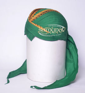 Blangkon Lipat jogja Koncer Hijau Samurai Kuning