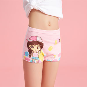 SMY 4Pcs/Lot Soft Cotton Girls Underpanties Teenage Girl Underwear Clothing Kids Girls Panties For 2-12Yrs