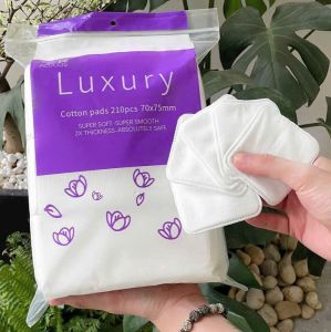Bông Tẩy Trang Alucos Luxury Gói 210 Miếng Cao Cấp Mềm Mịn Làm Sạch Sâu Bông Tẩy Trang Alucos Cao Cấp