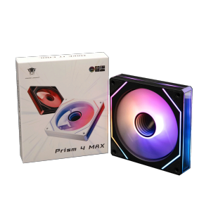 Quạt tản nhiệt Fan Case Leopard Prism 4Max ARGB | Black / White | Sync main | Gió Xuôi / Gió Ngược | Bảo hành 3 Tháng