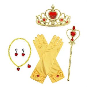 MIA ต่างหูสร้อยคอต่างหู อุปกรณ์เสริมเจ้าหญิงเอลซ่า เอลซ่าสวยๆ ถุงมือไม้กายสิทธิ์ ไม้กายสิทธิ์เจ้าหญิงสำหรับเด็ก น่ารักมากๆ เครื่องประดับมงกุฎเพชร มงกุฎเจ้าหญิงสำหรับเด็กผู้หญิง อุปกรณ์ปาร์ตี้ปาร์ตี้