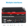 2.5"/3.5" USB 3.0 To 2 SATA Ports 1 IDE Port External HDD Hard Drive Disk Docking Station Card Reader USB3.0 Hub with OTB/OTC. 