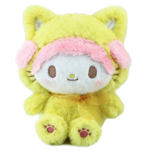 YF Sanrio Kuromi Melody Kitty Cinnamoroll Purin Cosplay Cat Plush Dolls Gift For Girls Home Decor Toys For Kids FY