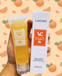 LAFUNNI Gel Tẩy Tế Bào Chết Vitamin C Dầu Cân Bằng Thu Nhỏ Lỗ Chân Lông Trên Mặt Làm Trắng Gel Rửa Mặt Chống Xỉn Màu Chống Mụn