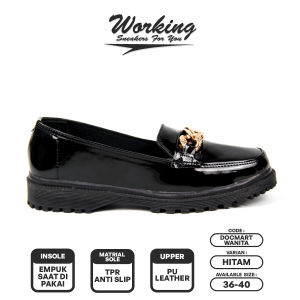 Sepati Docmart Wanita Working / Sepatu Fashion Korea Loafers Murah