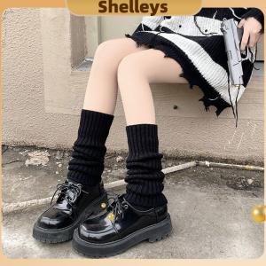 [Shelleys] Lolita Leg Warmers Women Long Socks Wool Knitted Foot Cover Arm Warmer Autumn Winter Crochet Heap Socks Boot Cuffs Stockings